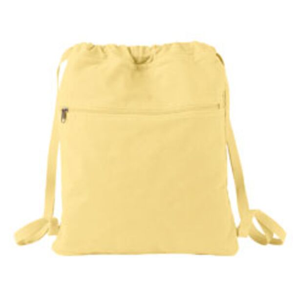 Cotton Canvas Drawstring Backpack Thumbnail