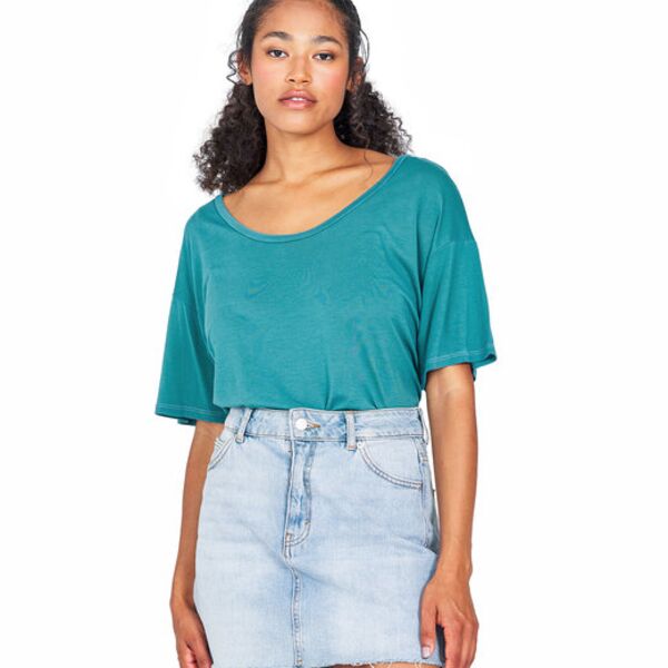 Ladies' USA Made Boxy Open Neck Top Thumbnail