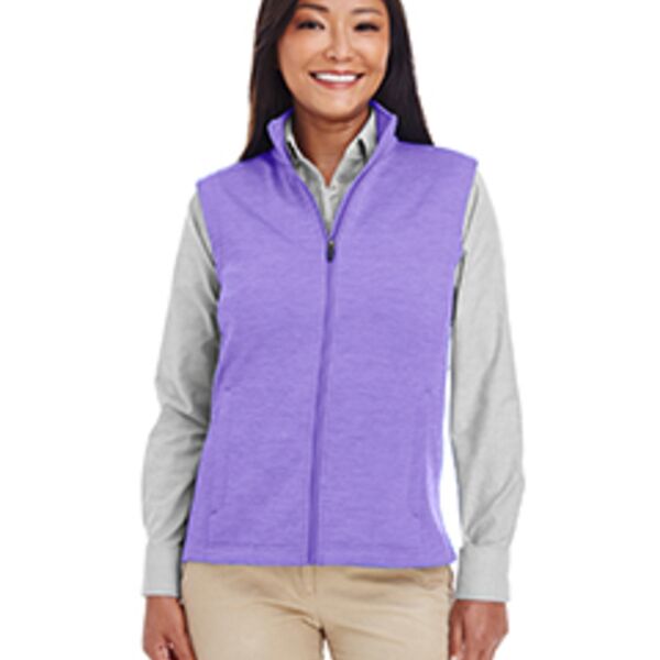 Ladies' Newbury Mélange Fleece Vest Thumbnail