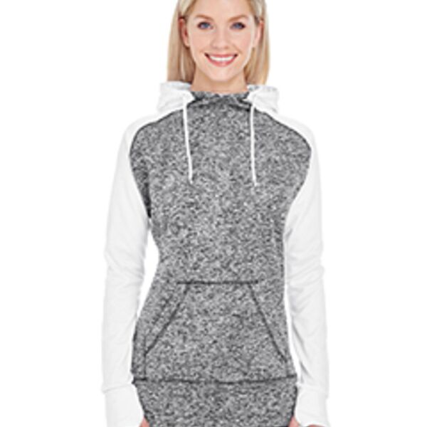 Ladies' Colorblock Cosmic Hooded Sweatshirt Thumbnail