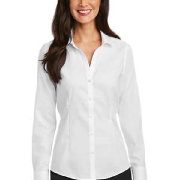 Ladies Pinpoint Oxford Non Iron Shirt Thumbnail